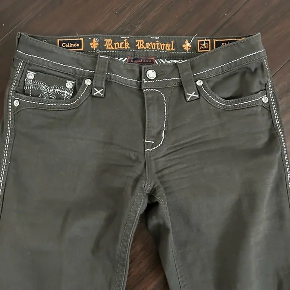 Rock Revival Women’s Black Celinda Skinny Jeans 29 Stones - Picture 5 of 7